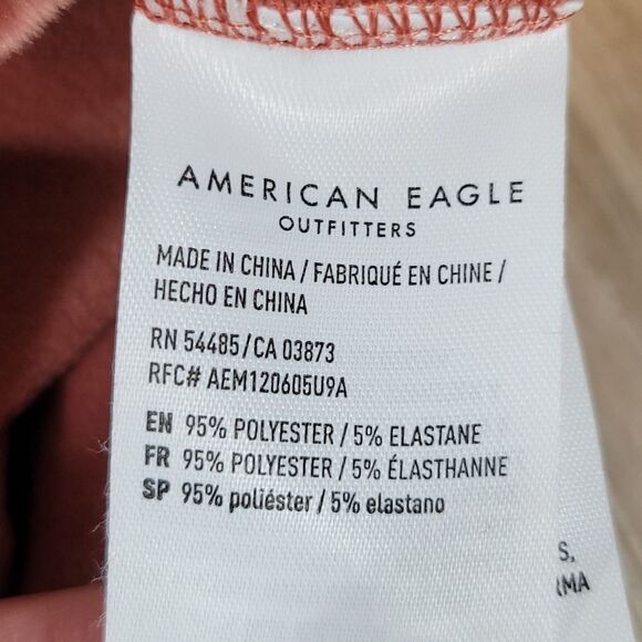 🔹️American Eagle Dusty Rose Long Sleeve Zippered Hoodie Small - Picture 10 of 11